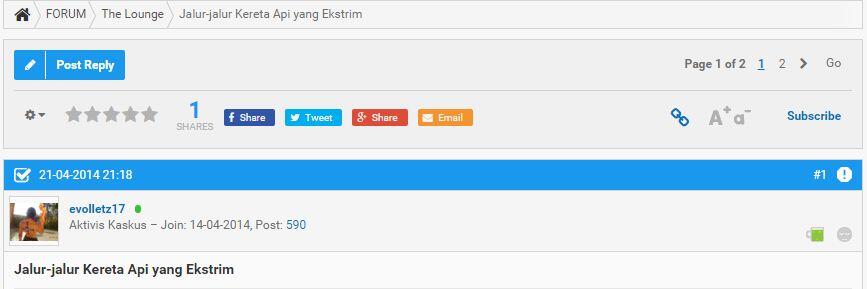 Ternyata Indonesia Juga Punya Jalur Kereta Extreme
