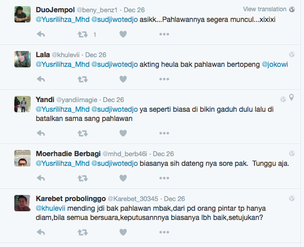info Rp200 : YusriL dan Sudjiwo Tedjo sindir Jokowi di Twitter...