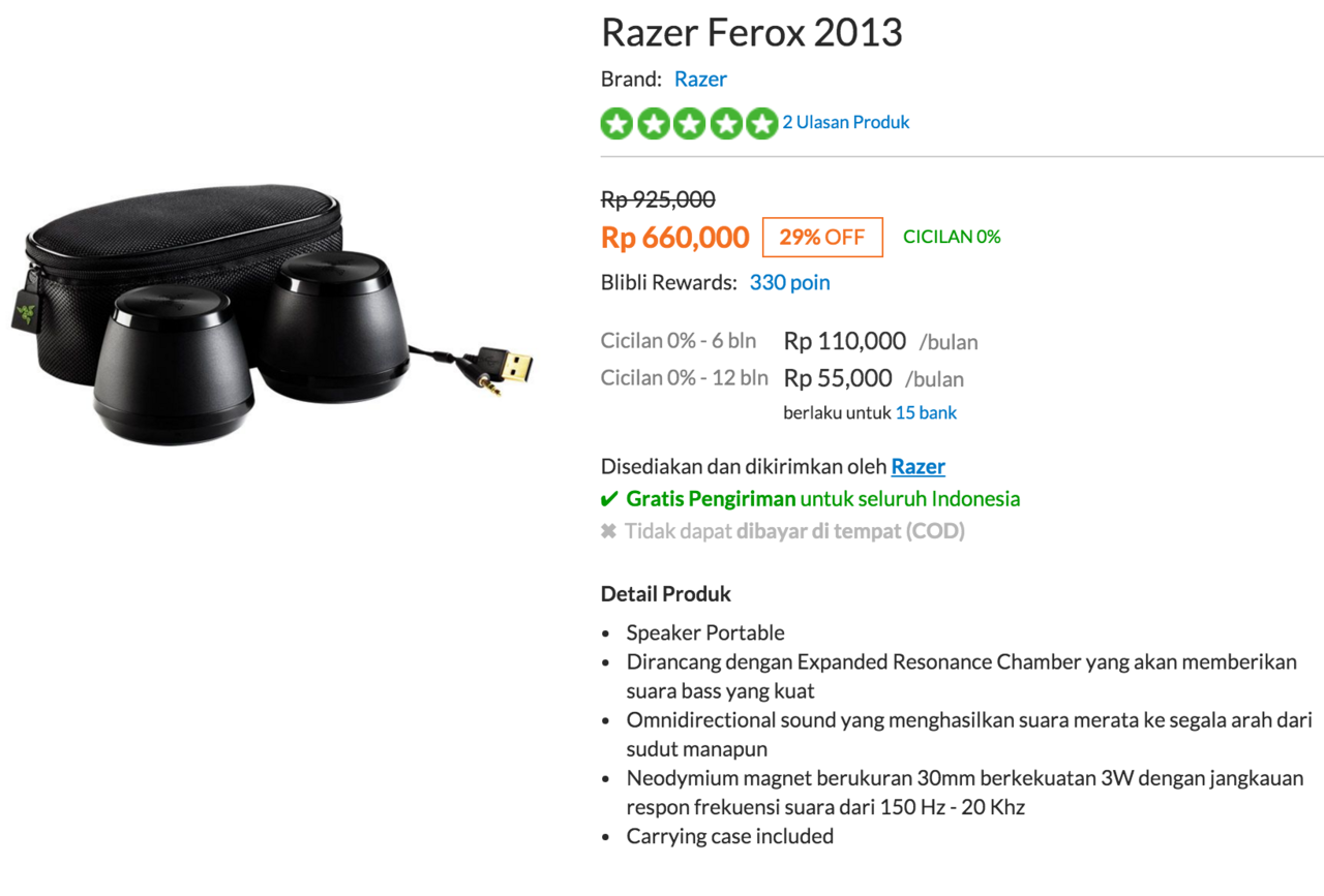 Razer Ferox Speaker