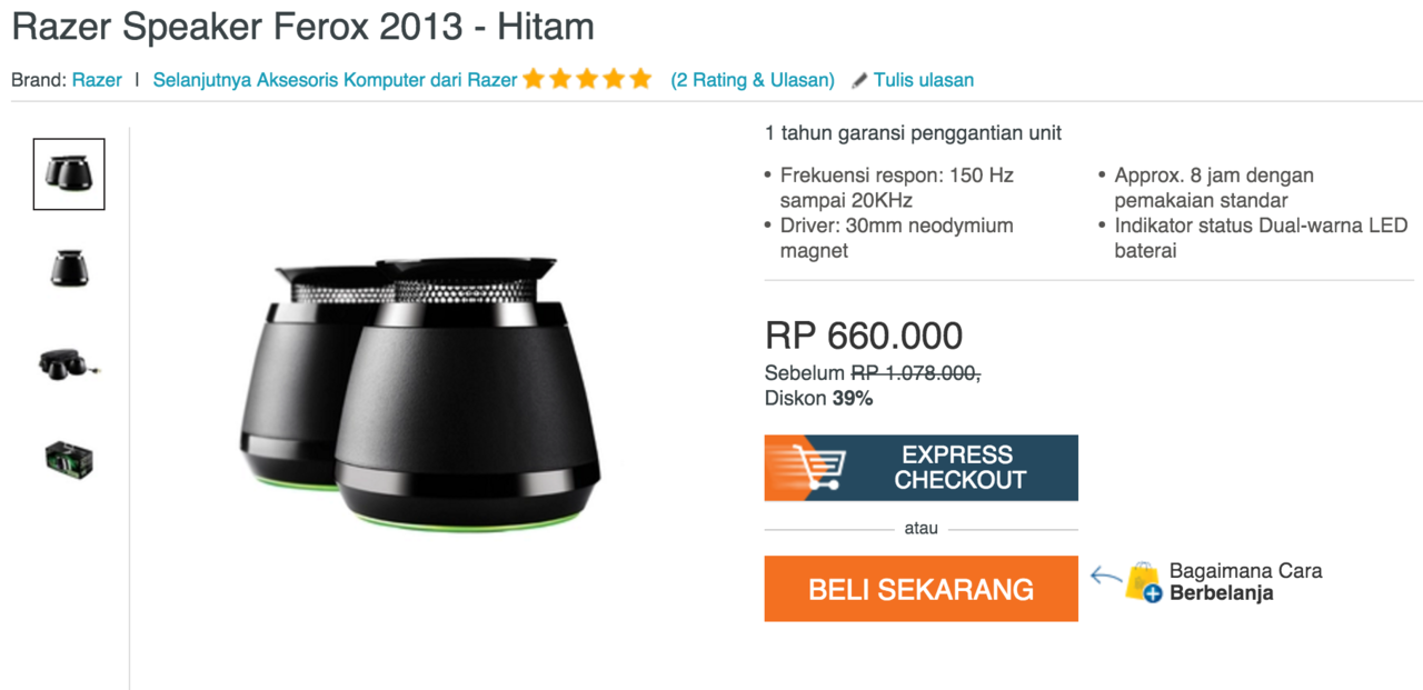 Razer Ferox Speaker