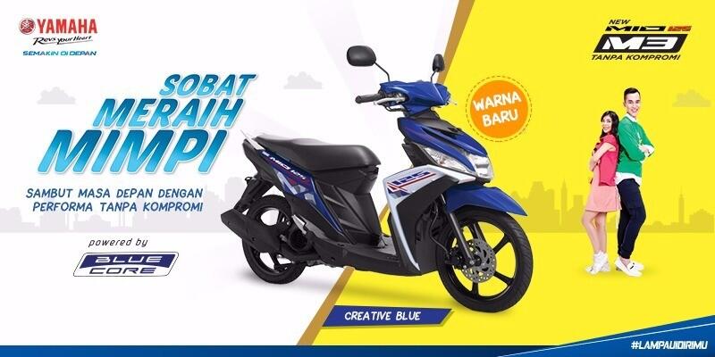 Warna dan Grafis Baru Bikin Yamaha Mio M3 Lebih Modern dan Trendy
