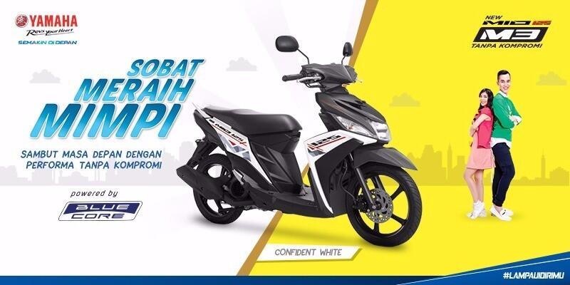 Warna dan Grafis Baru Bikin Yamaha Mio M3 Lebih Modern dan Trendy