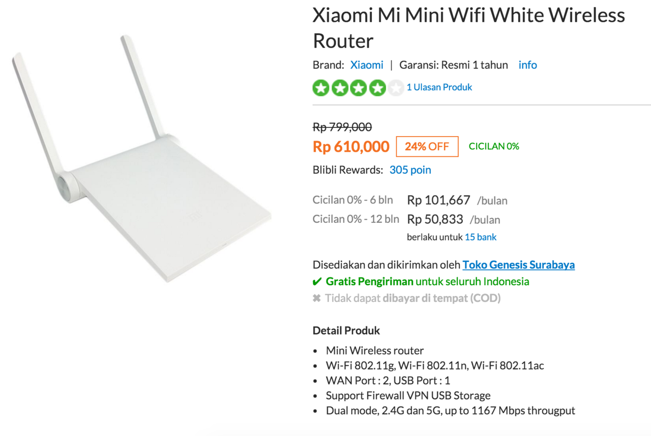 Xiaomi Mini Wifi Router