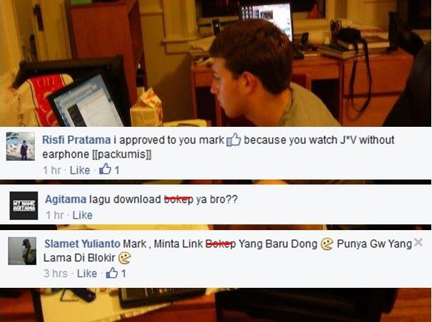 &#91;Ababil Mesum Bikin Malu&#93; Beri Komentar Jorok Kepada Pendiri Facebook