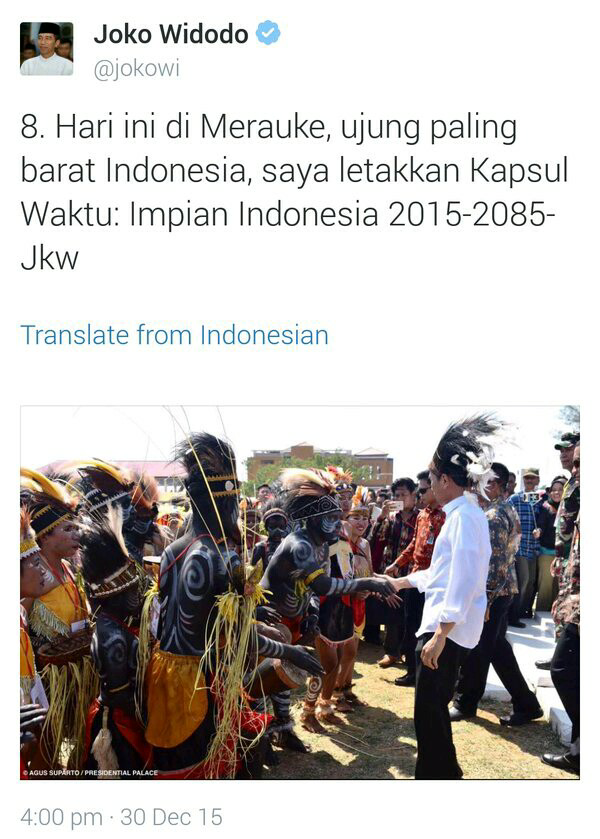 (Salah Lagi) Netizen Gaduh, Jokowi sebut merauke ujung barat Indonesia