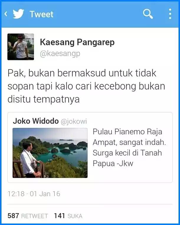 Permalukan Presiden di Twitter, Akankah Putra Jokowi @kaesangp Bernasib Seperti @ypao