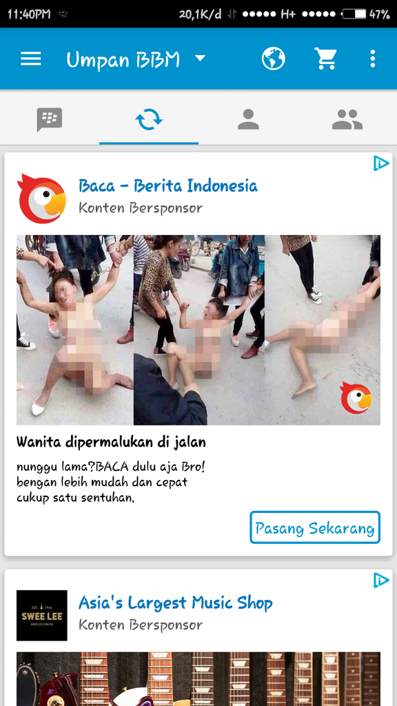 Umpan Iklan di BBM