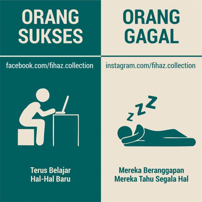 6 Perbedaan karakter Orang Sukses vs Orang Gagal, Agan yang Mana?