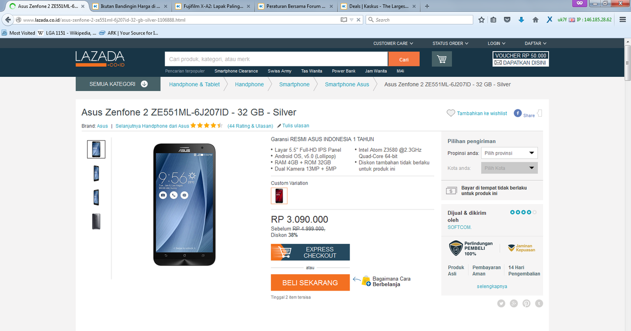 Zenfone 2 &#91;deluxe / ZE551ML&#93; super low price range &amp; plus minus of seller forum