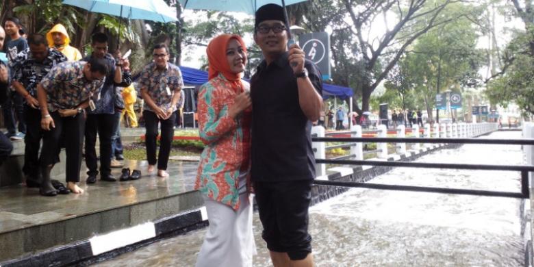 Ridwan Kamil Resmikan Restorasi Sungai Cikapayang, Begini Wujud Indahnya