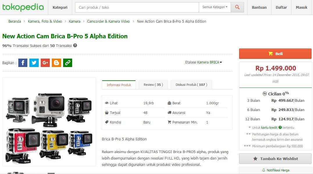 Brica B-PRO5 Alpha Edition: Kamera Ini Bikin Hidup Agan Lebih Berwarna