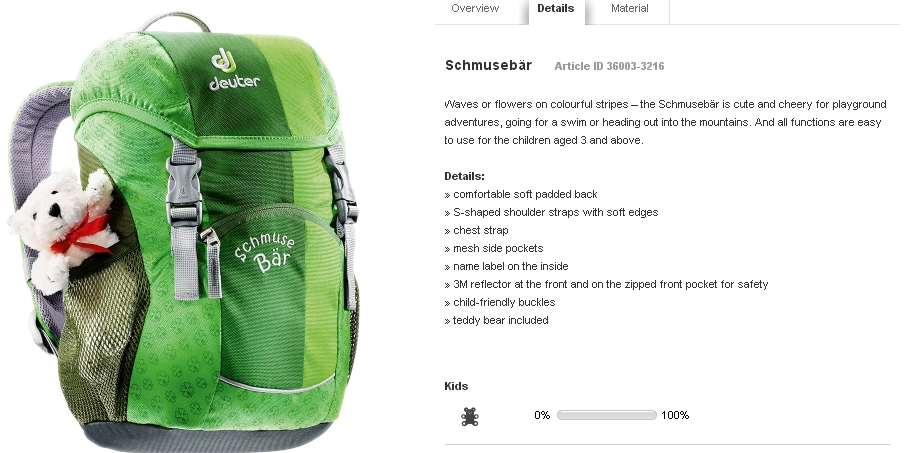 Deuter Schmusebaer : Backpack Untuk Yang Sayang Anak :D