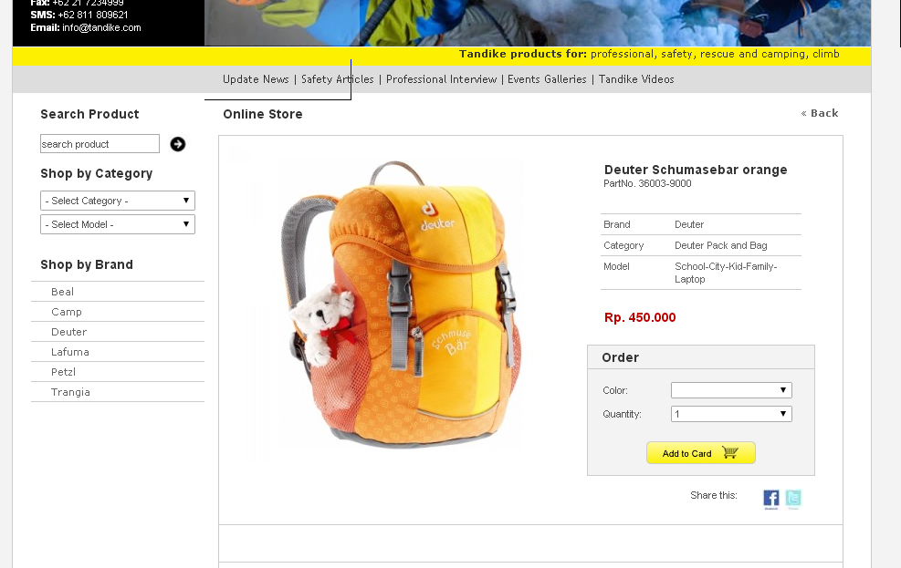 Deuter Schmusebaer : Backpack Untuk Yang Sayang Anak :D