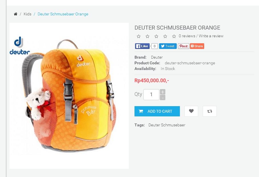 Deuter Schmusebaer : Backpack Untuk Yang Sayang Anak :D