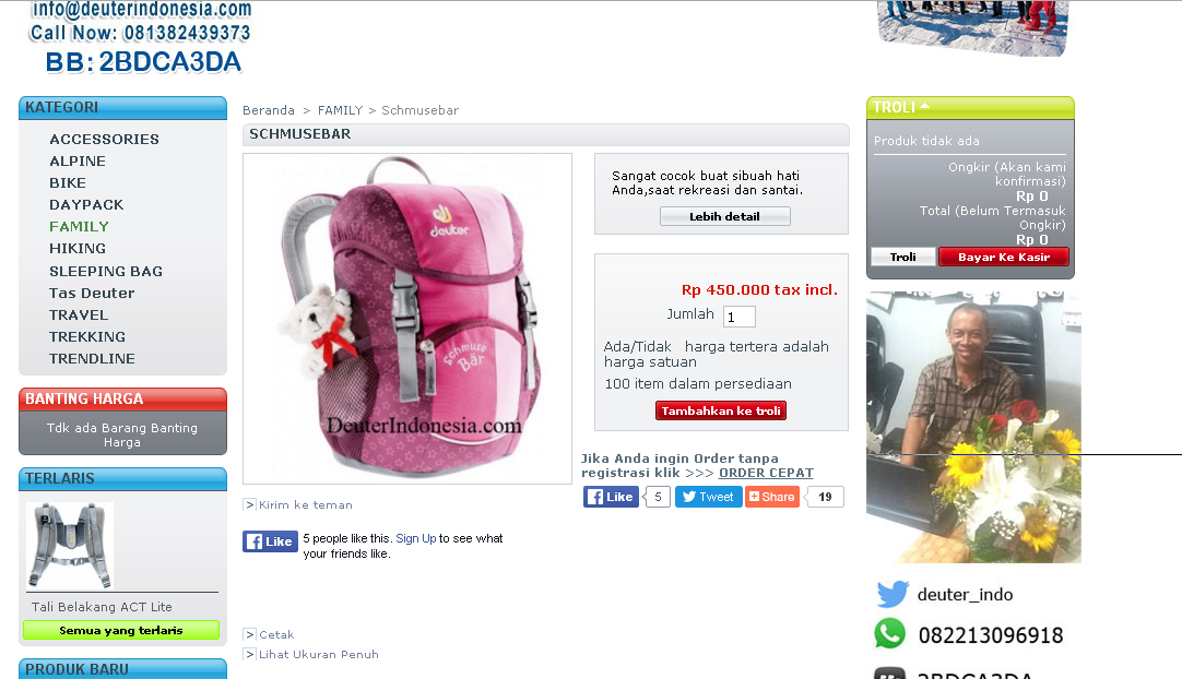 Deuter Schmusebaer : Backpack Untuk Yang Sayang Anak :D 