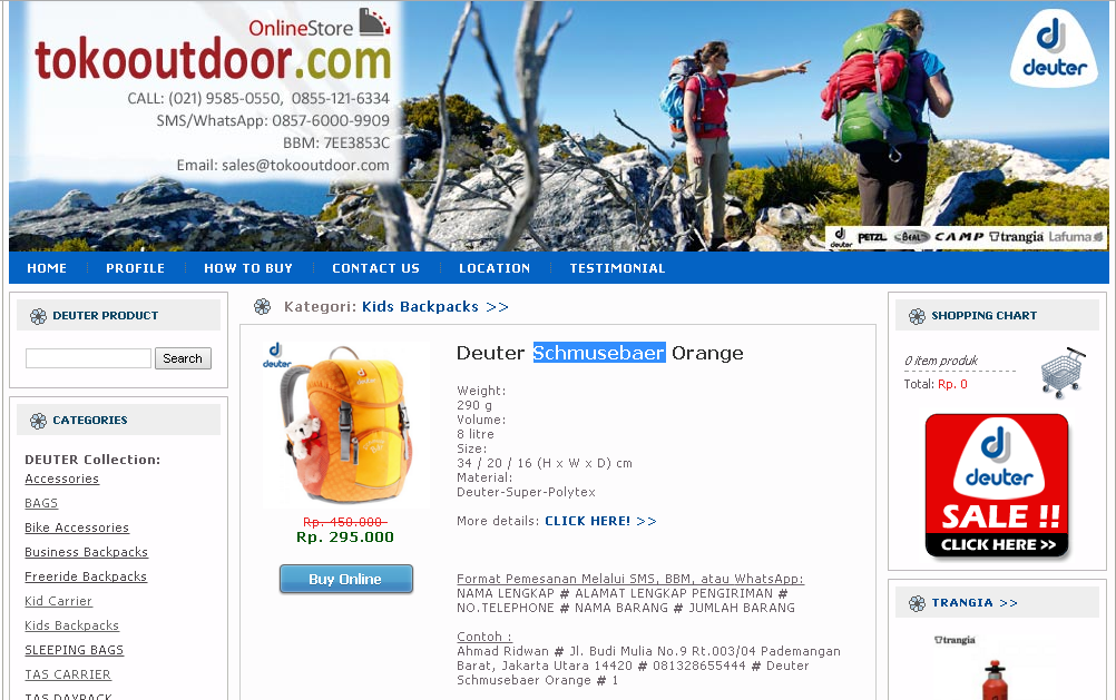 Deuter Schmusebaer : Backpack Untuk Yang Sayang Anak :D