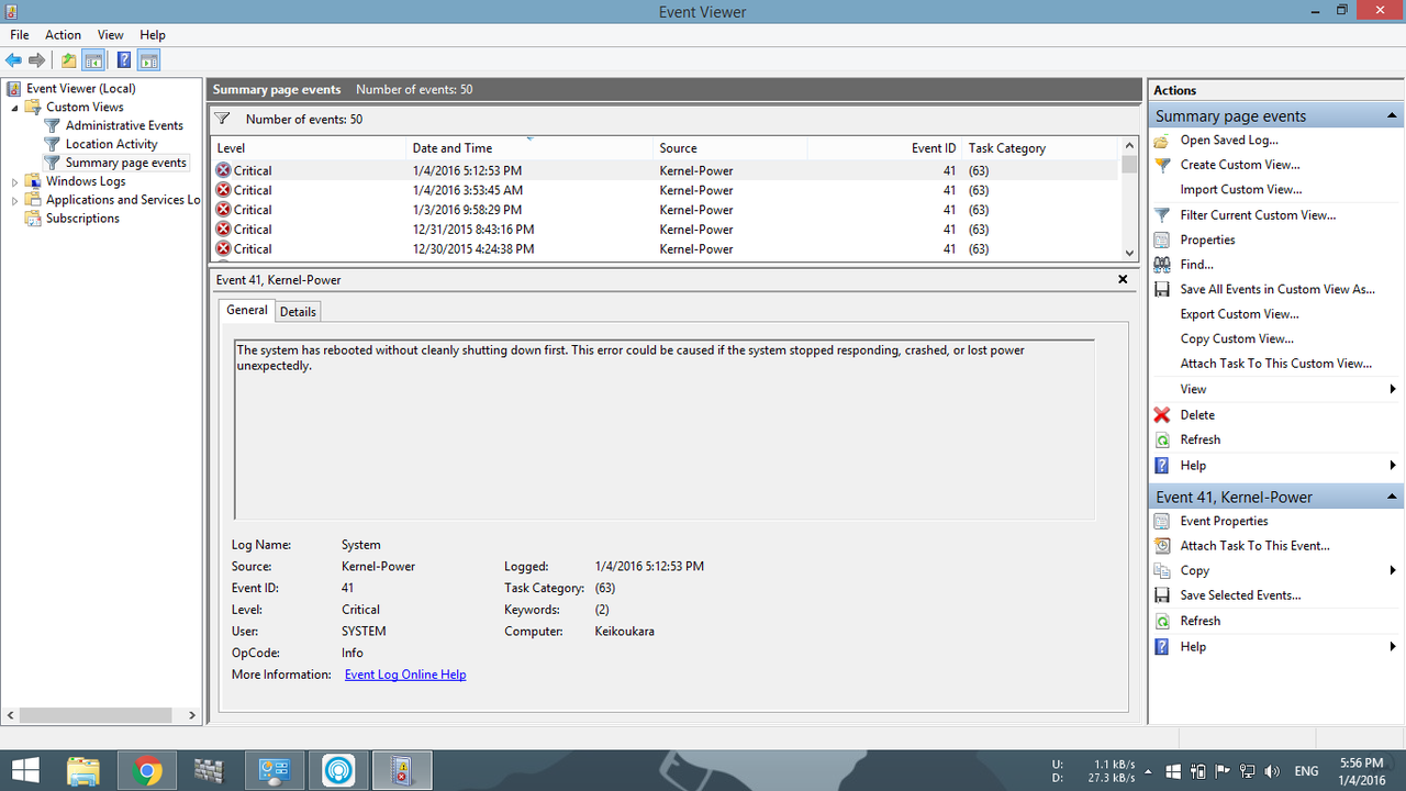 System event log. Код события 7002. Unable to read name. TCPIP has reached log events Windows.