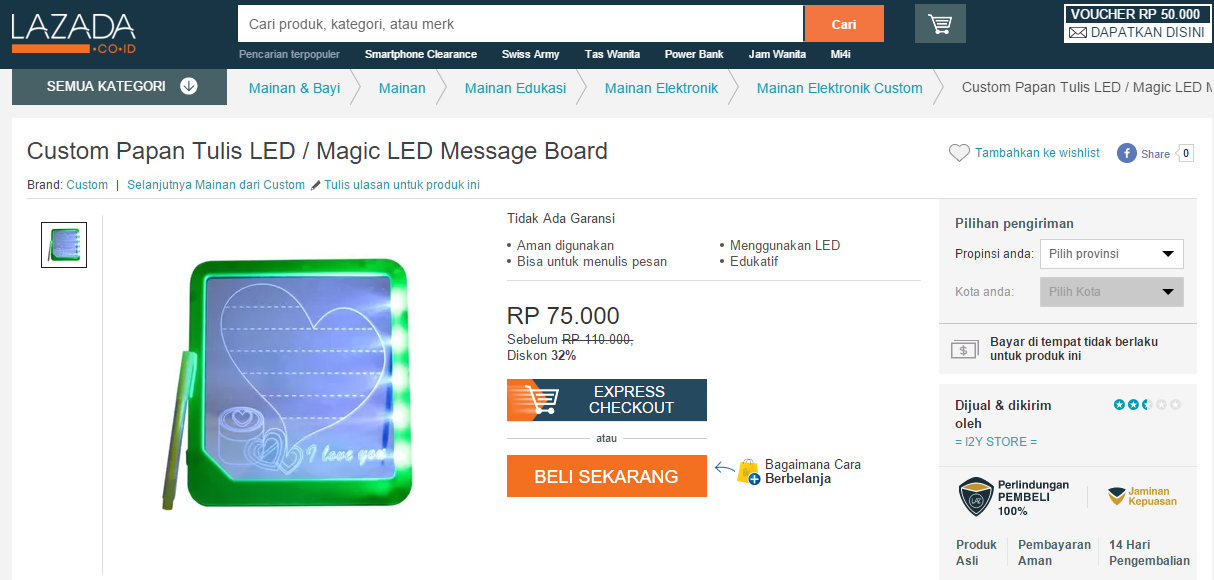 Papan Tulis LED