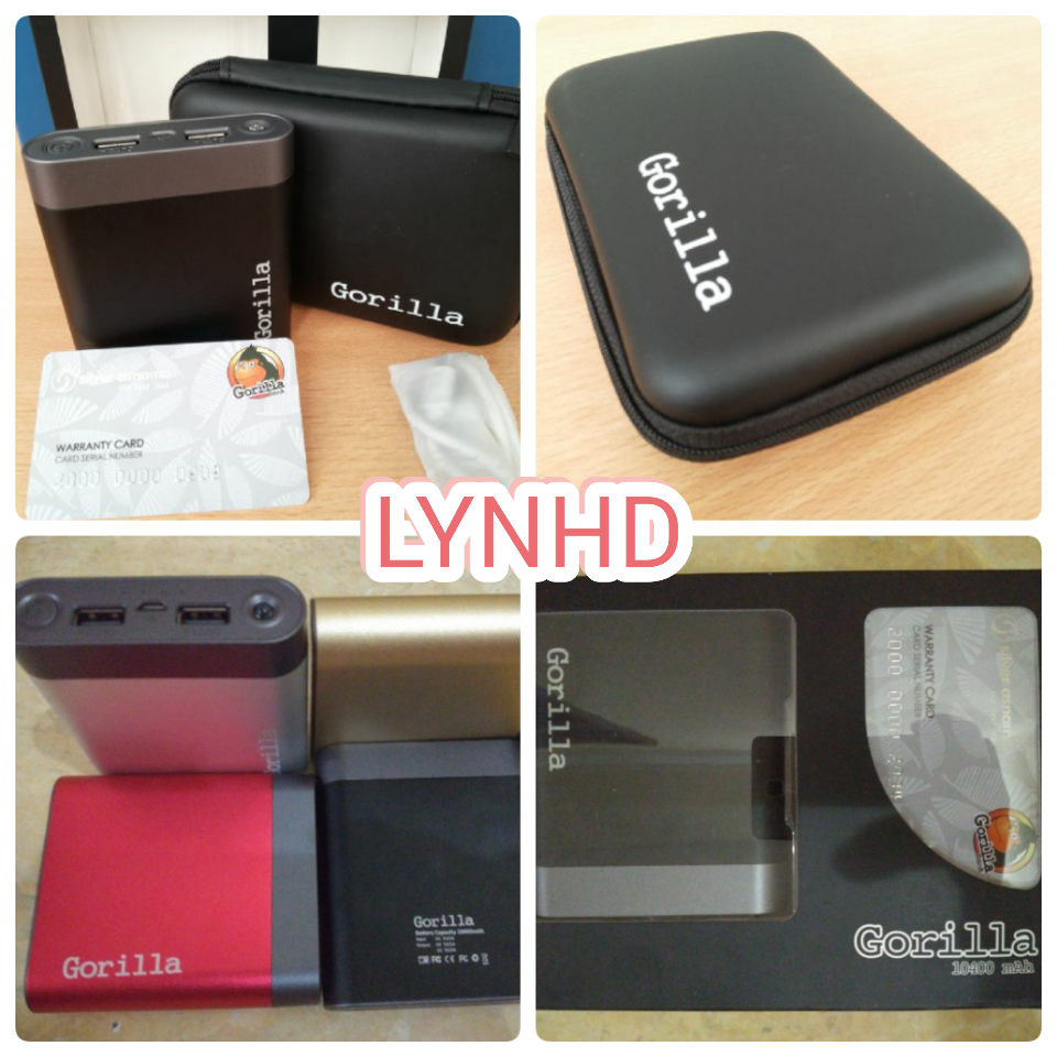 DISTRIBUTOR POWERBANK GORILLA ORIGINAL 10400 MAH, GORILLA BANK GARANSI SEUMUR HIDUP
