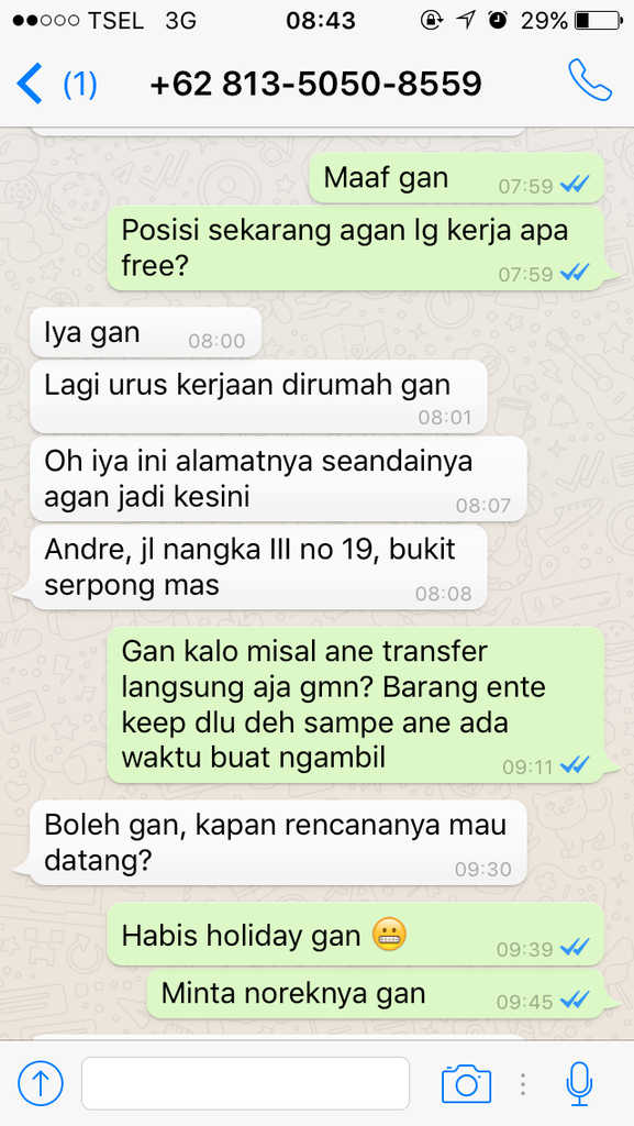 SURAT TERBUKA PENIPUAN REJASOY A.K.A ANDRE SEPTIAWAN BCA 3801376973