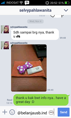 ++++++ Testimonial BelanjaUSB :D ++++++ 