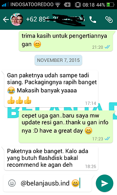 ++++++ Testimonial BelanjaUSB :D ++++++ 