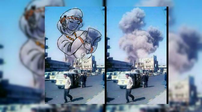 Fotgo: Seniman Yaman Ubah Foto Perang jadi Gambar Penuh Damai dan Cinta