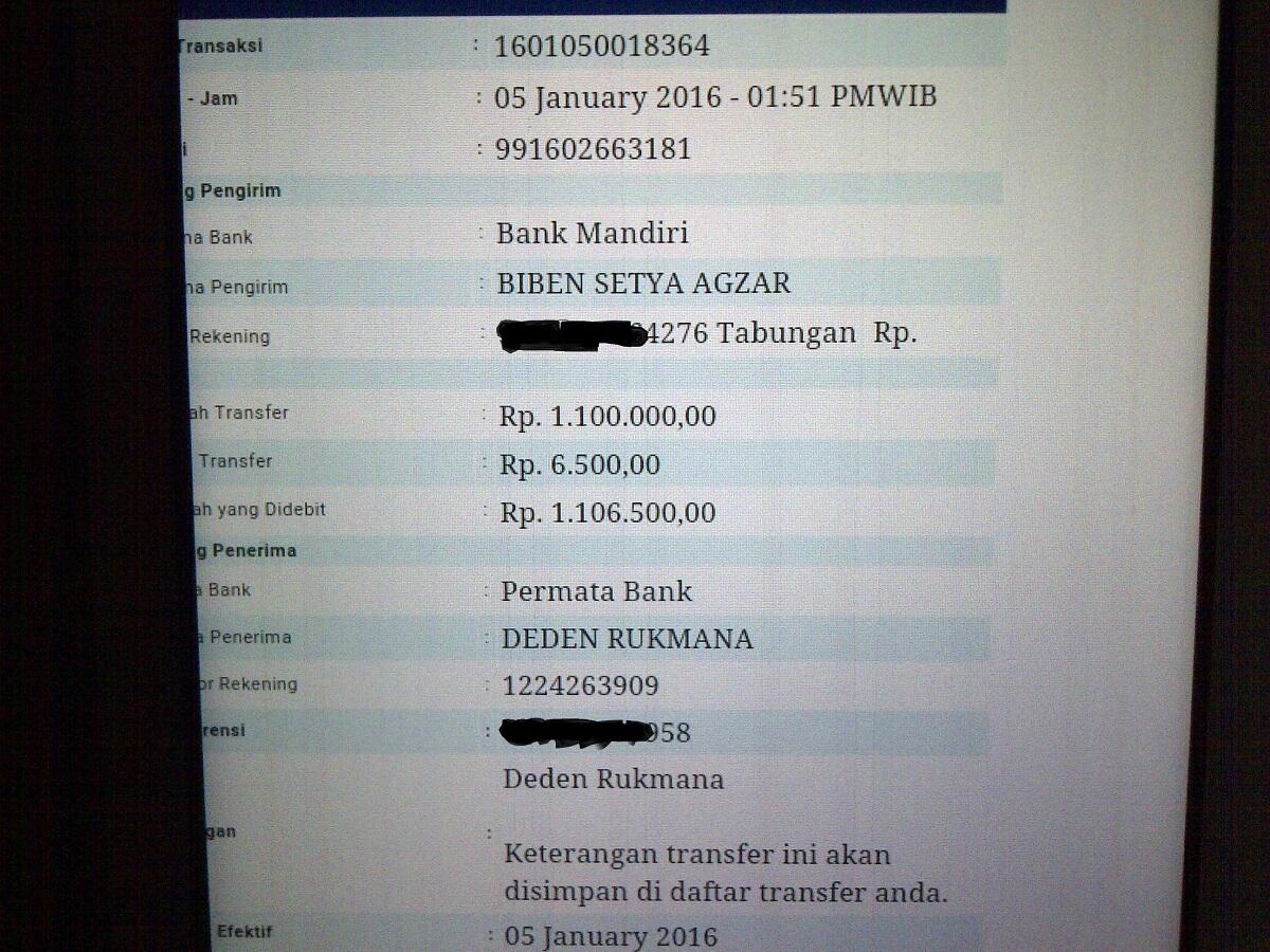 VINO ARDIAN DAN DEDEN RUKMANA | PERMATA BANK 1224263909