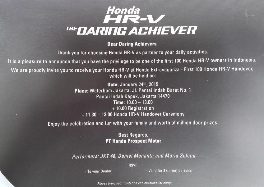 &#91;CASE CLOSED&#93;Tanggapan dan Pengalaman Saya dengan Honda HRV 1.8 Prestige - Part Two