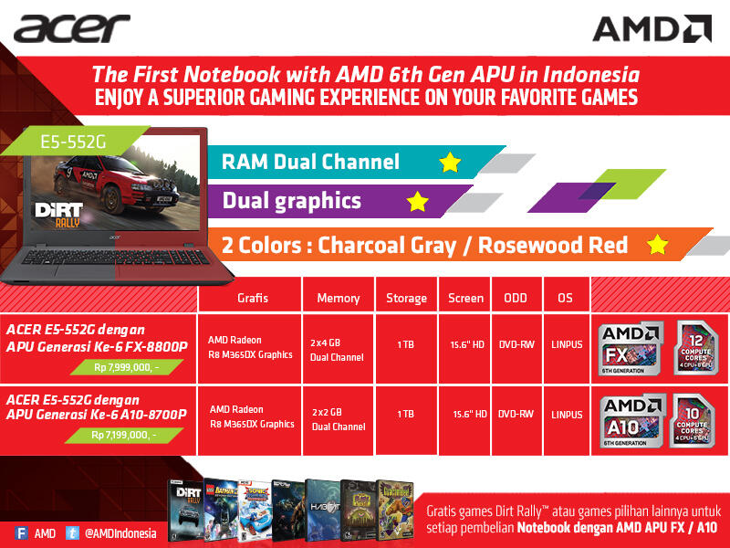 KTL Acer & AMD - Notebook Gaming Seksi
