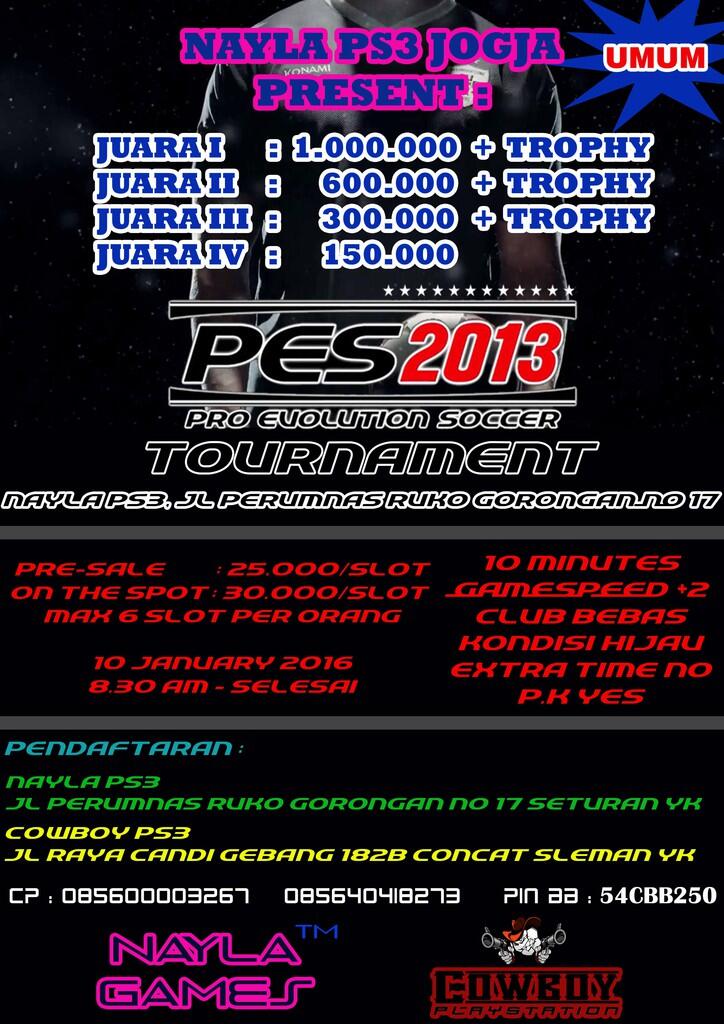 Kompetisi Pes2013 Nayla Games jogja 20 Jan 2016