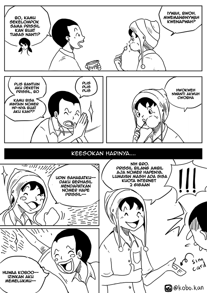 Kobokan, komik random yang dijamin bisa bikin agan senyum-senyum sendiri!