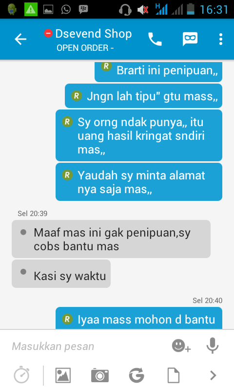 TEMEN ANE KETIPU GAN.. MOHON SARANNYA AGAN AGAN SEKALIAN..