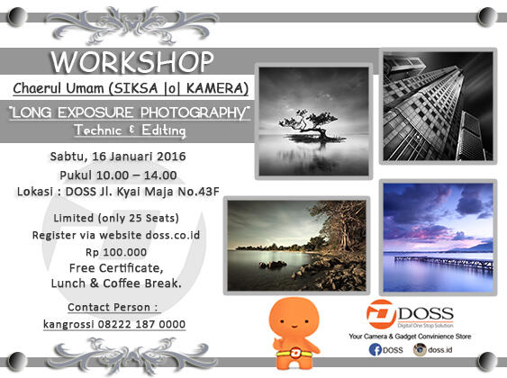 &#91;WORKSHOP&#93; Long Exposure Photography &quot;Technic &amp; Editing&quot; | by Chaerul Umam