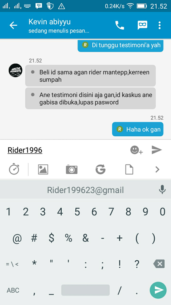 testimoni penjual id dan gems clash of clans rider1996