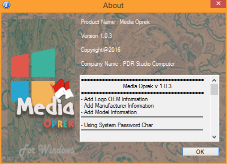 &#91;SHARE&#93; Aplikasi &quot;Media Oprek&quot; Untuk Windows
