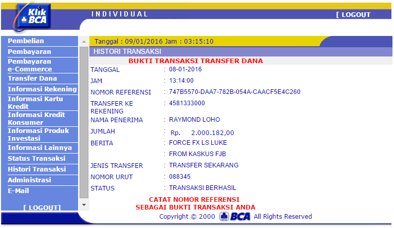 Penipuan oleh akun mybokepemail - Force FX Lightsaber Luke Skywalker