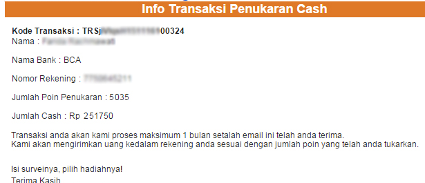 &#91;Easy Money&#93; Isi survey dapet reward