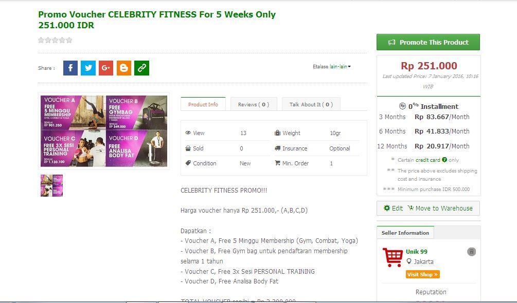 Membership Celebrity Fitness Cuman 200.000 an ++ Gratis PERSONAL TRAINING