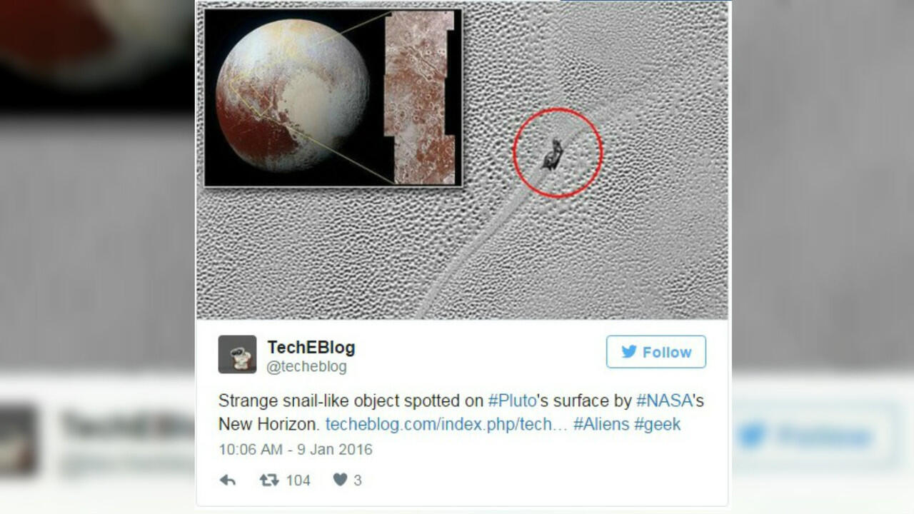 Foto: Penampakan Objek Aneh, Kehidupan di Pluto?