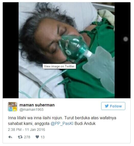 Budi Anduk Meninggal Dunia