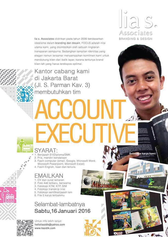 &#91;JAKARTA BARAT&#93; Dibutuhkan Account Executive