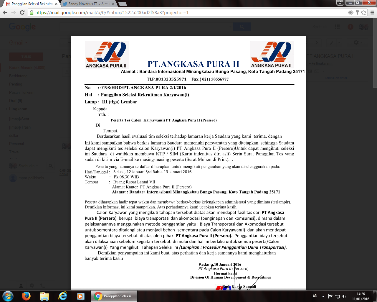 (WASPADA) Panggilan Kerja Penipuan!!