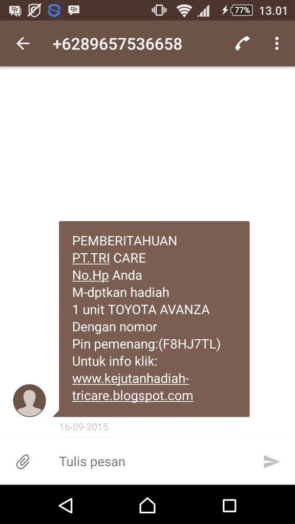 2016 MASIH ADA AJA PENIPUAN TOLOL KAYAK BEGINI?