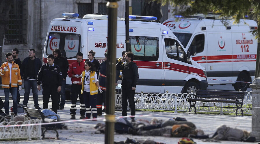 At Least 10 Killed in Suicide Bombing Near Tourists on Central Istanbul Square