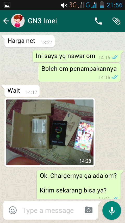 Penipuan Galaxy Note 3 , id semrawut85 , Bogor