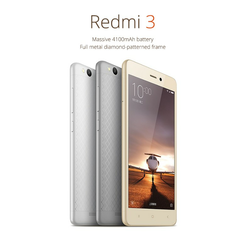 XIAOMI REDMI 3 RESMI DI LUNCURKAN HARGA 1,4 JT