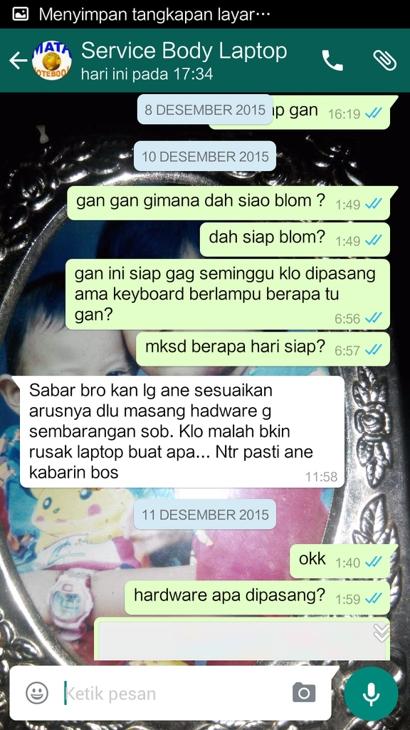 PENIPUAN JASA LAPTOP MATA NOTEBOOK JAKARTA TIMUR