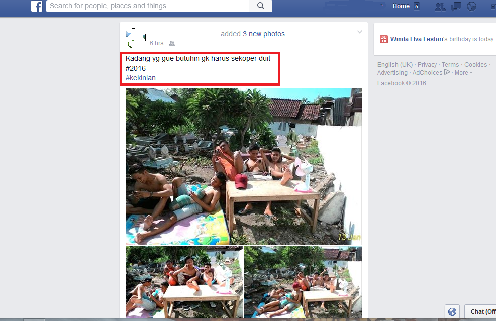 Katanya ini foto kekinian 2016