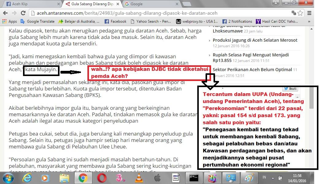 Antara Aceh dan Sabang, tau kenapa Gula Sabang dilarang pasok ke Banda Aceh?